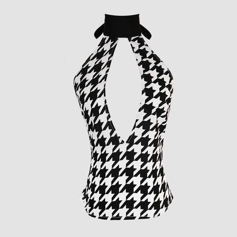 Capri Top Houndstooth