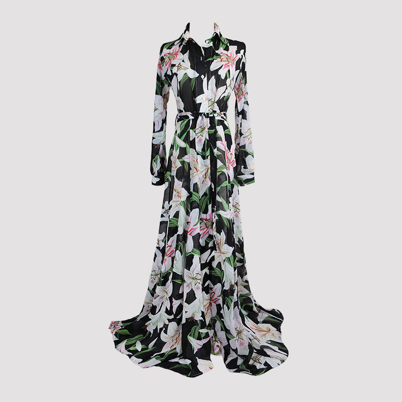 Bella Black Lilly