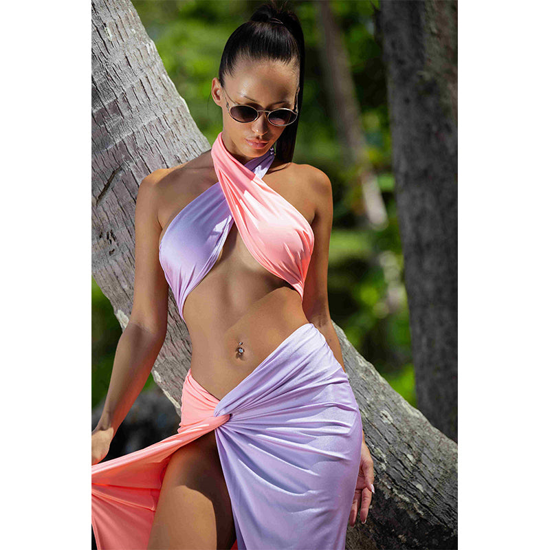 St Tropez Set Lilac | Peach